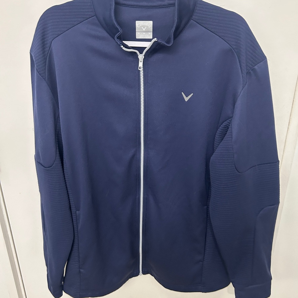 CALLAWAY Golf Jacket  Lightweight Full zip - Mens XL Dri Fit Type Blue